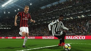 Pes 2018 - Juventus Vs Ac Milan Full Match Gameplay Live Broadcast Camera Hd60Fps