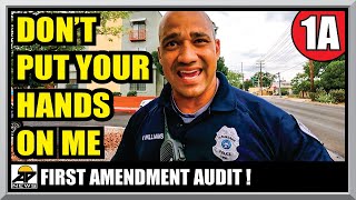 TYRANT COP MAKES A MISTAKE !! ALBUQUERQUE COP WATCH - First Amendment Audit - Amagansett Press