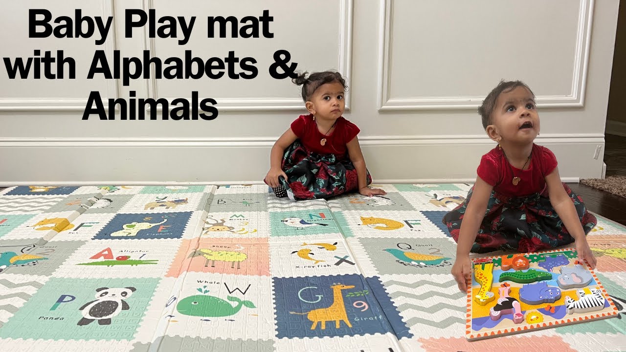 Interactive Baby Play Mat with Animals, Alphabets,& Numbers | Fun & Educational Playtime for Infants