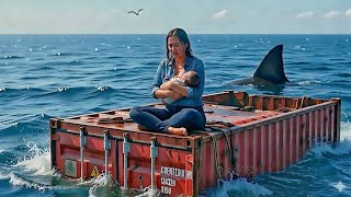 30 Days Trapped in the Middle of the Ocean with a Newborn! | Nowhere 2023 Movie Explained in English