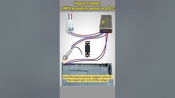 NPN Sensor Wiring with PLC #howto #npn #plc #proximitysensor #wiring