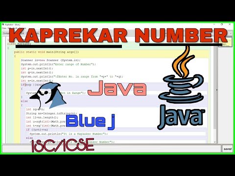 Kaprekar Number Java Program Blue j ISC/ICSE
