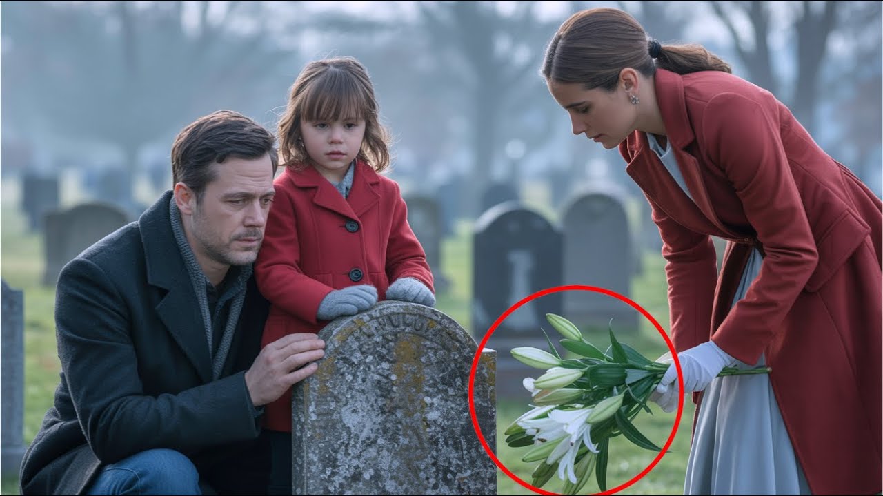 Svobodný otec plakal u hrobu své ženy–pak neznámá žena nechala květiny na hrobě a to všechno změnilo