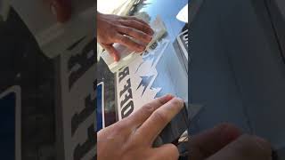 How to apply car sticker on your window