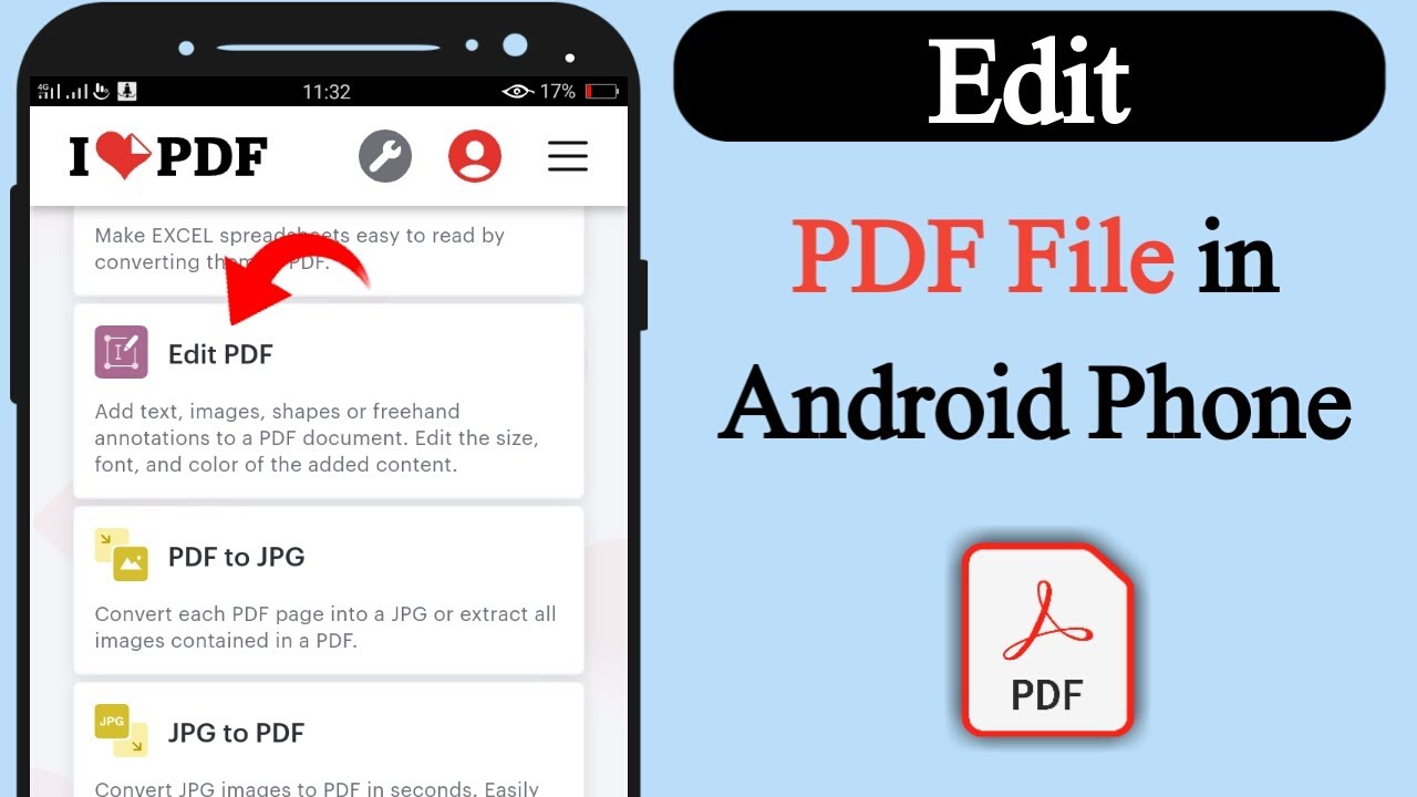 How to edit pdf file on android phone - YouTube