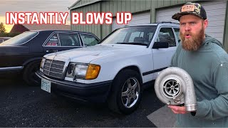 400HP in 3 Hours, Mercedes OM603 Wagon gets BIG TURBO
