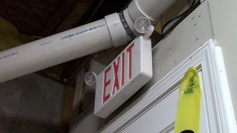 90min. Exit Sign & Emergency Light Test / Exit Sign Set Up 11