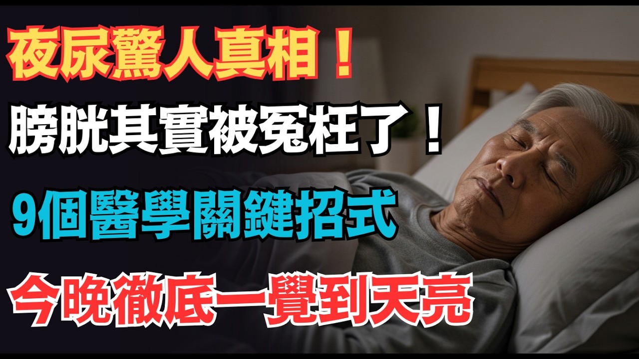 今晚起告別夜尿！專家揭秘9大科學對策，讓你重回深度睡眠，一覺安穩到天亮