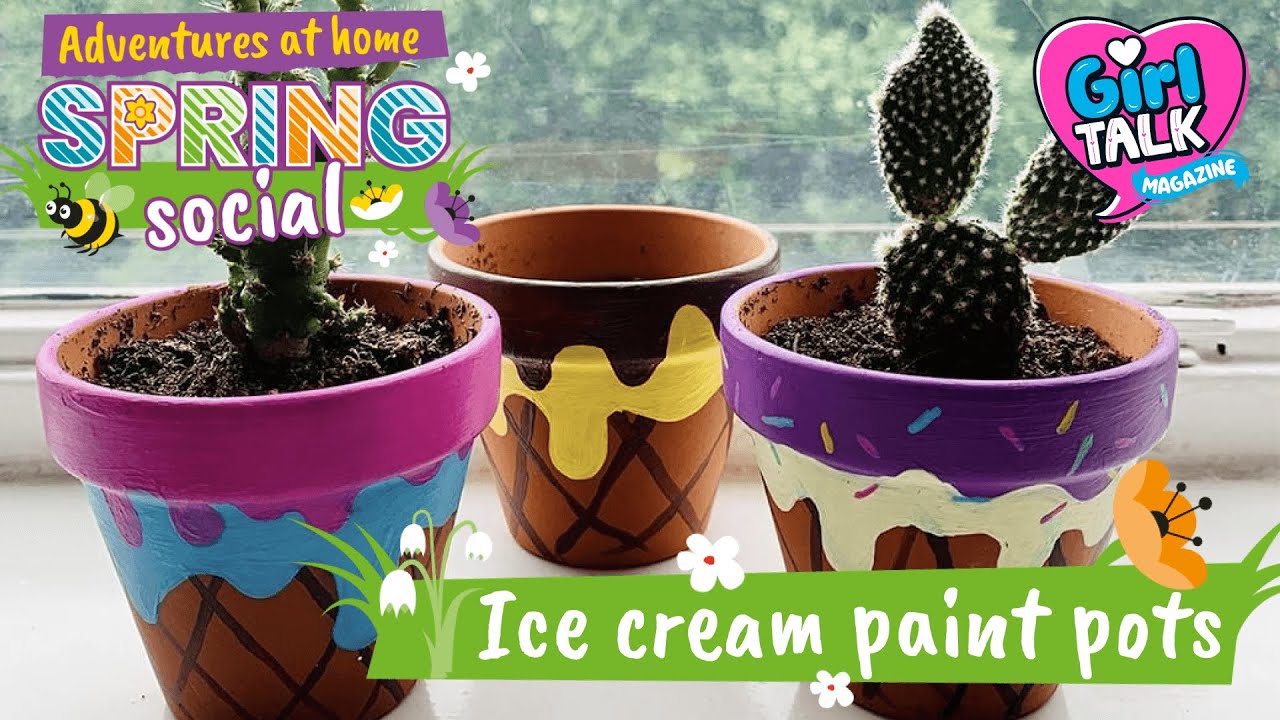 Ice Cream Pot Painting Kit for Kids - DIY - Craft for Child - Summer – High  Cotton Creations