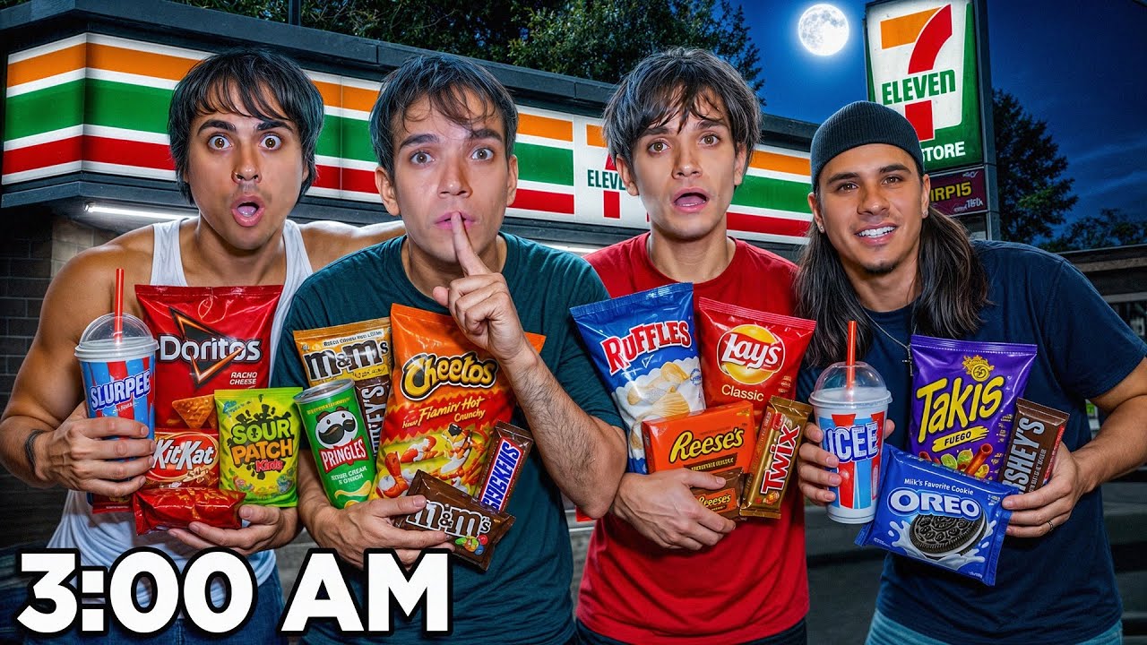 WE SNUCK OUT AT 3AM TO GET SNACKS (bad idea)