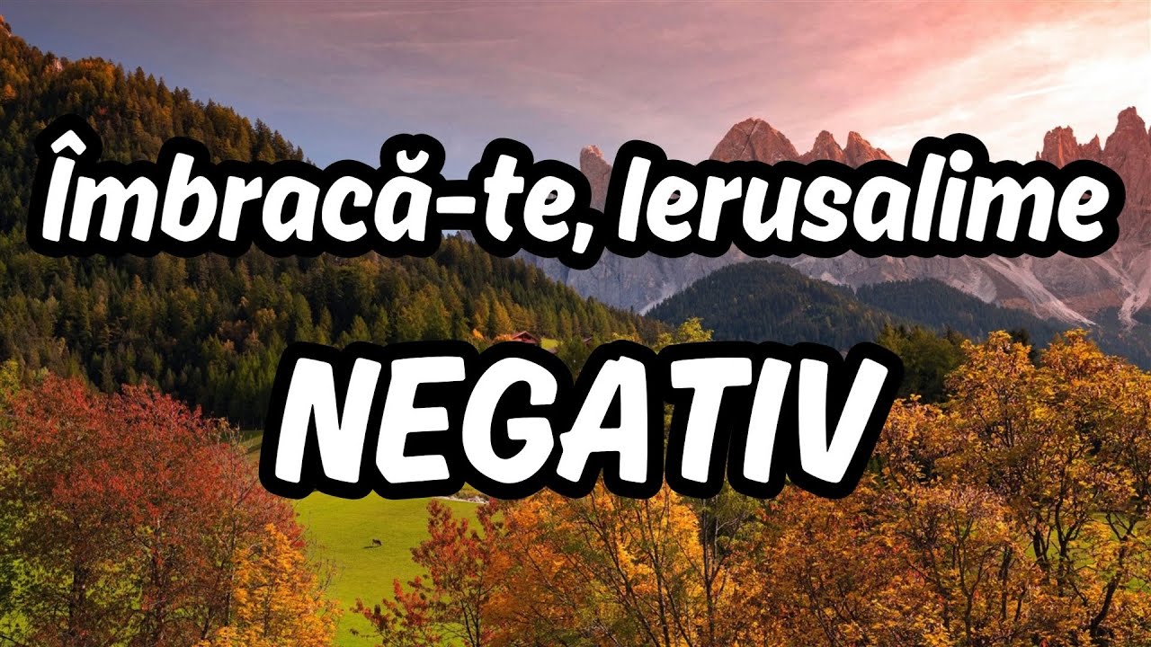 Îmbracă-te, Ierusalime - NEGATIV