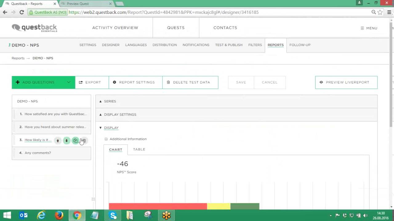 Questback Essentials how to work with NPS YouTube