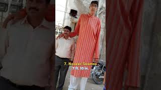Top 10 Tallest Man In The World 🌎 ll#shorts #youtubeshorts #AforALL.