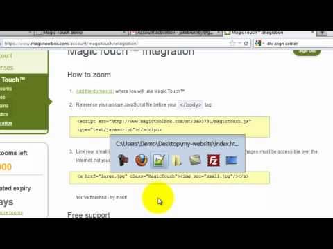 How to zoom into huge images with Magic Touch