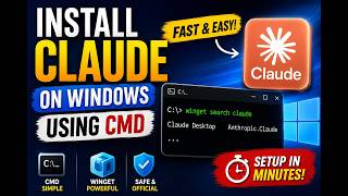 How to Install Claude on Windows Using CMD | WinGet Tutorial screenshot 1