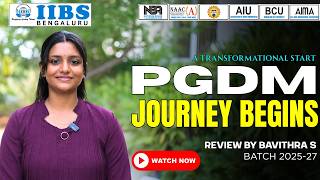 PGDM Journey Begins: A Transformational Start |  Bavithra S | Batch 2025-27 | Top B School in India