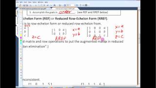 8.1 Math 3 H - Matrices and Row Operations