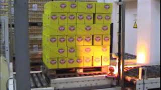 Getra - Palletten Aanvoeren Agv En Wikkelen Rekfolie