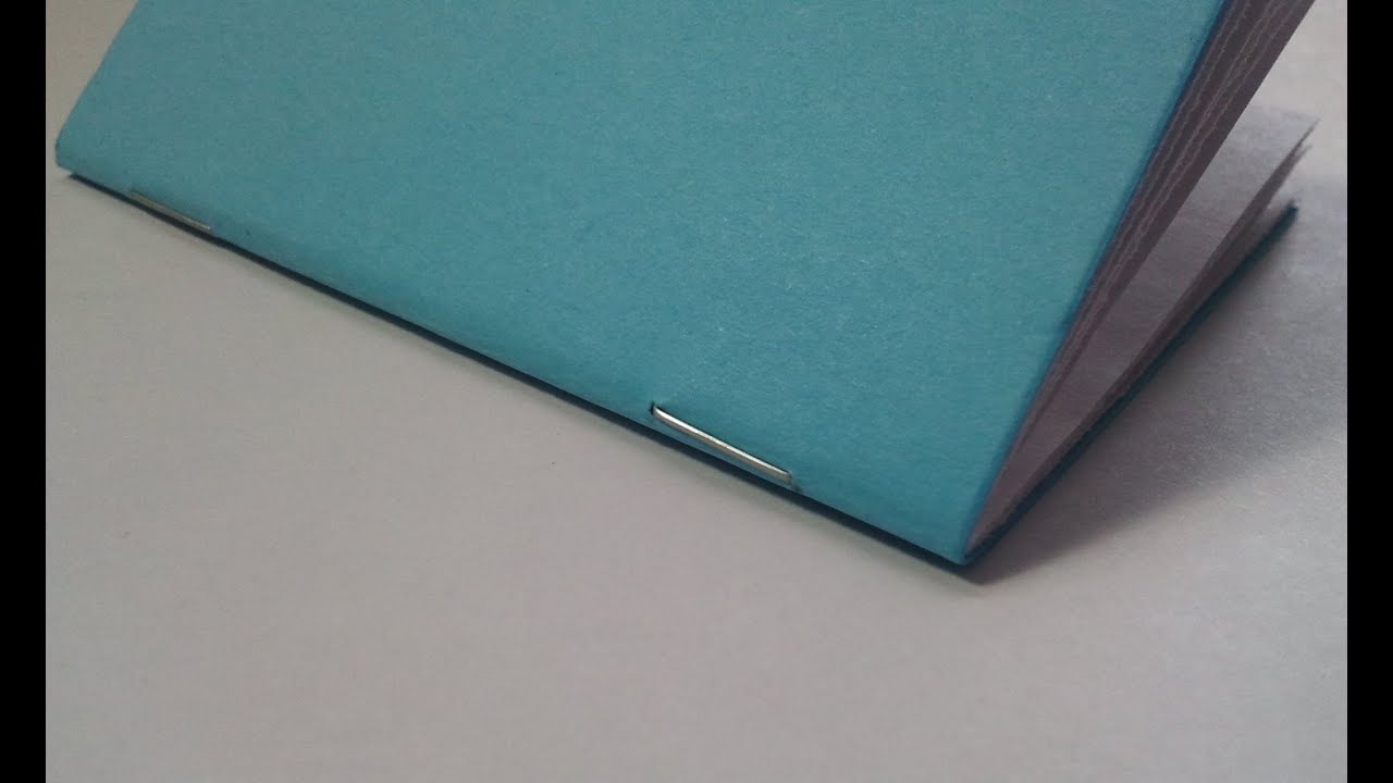 How to bind a book with staples (saddle stitch binding) - YouTube