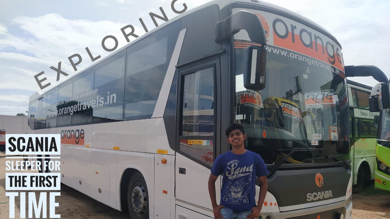 Orange TravelsScania Multiaxle Sleeper2+1Coimbatore to Hyderabad