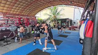 Over 50 Muay Thai: 24 March 2026.  Round 1 with Kru Dream at Kiatsongrit Muay Thai gym.