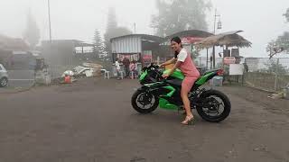 Ninja rr mono, motor seksi   pacar cantik. Lengkap hidup abang!