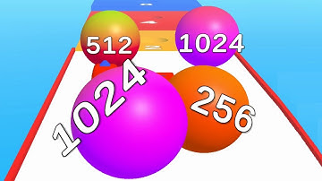 Ball Merge 2048 - Color Ball Run & Rush 4096 ! All Levels Gameplay (127-129) android, ios