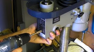 fitting quill stop for pillar drill - hobbyist machine upgrade - depth stop