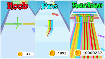 Noob vs Pro vs Hacker - Pencil Rush 3D