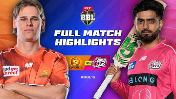 Perth Scorchers v Sydney Sixers Match Highlights | #BBL15