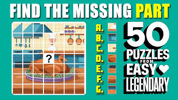 Can You Find the Missing Piece? 🔍 Easy to Legendary Puzzle Challenge | EP:76