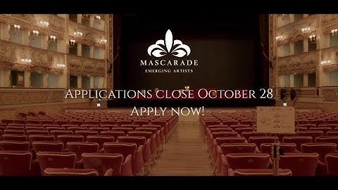 Applications for Mascarade Emerging Artists 2023/25 are open!