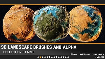 Create massive environment using Zbrash and alpha brushes in Unreal  engine