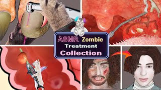 [ASMR] Athlete's foot toenail/oral stone /intestinal cleaning /zombie transformation animation asmr