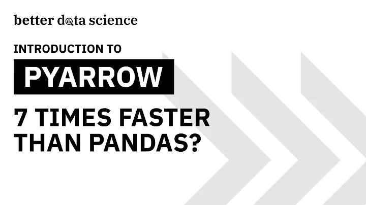 PyArrow vs. Pandas for managing CSV files - How to Speed Up Data Loading | Better Data Science