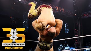 Ridge Holland Derails Trey Baxters Momentum Nxt Takeover 36 Pre-Show Wwe Network Exclusive