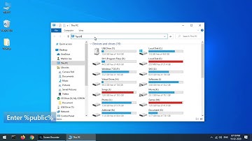 %public% environment variable in windows operating system