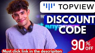 Topview AI Discount Code To Get 90% OFF On All Plans | Topview Discount Code 🚀