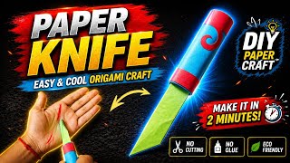 DIY Paper Movable Knife 🔪 Easy Craft Idea/ Origami Tutorial 