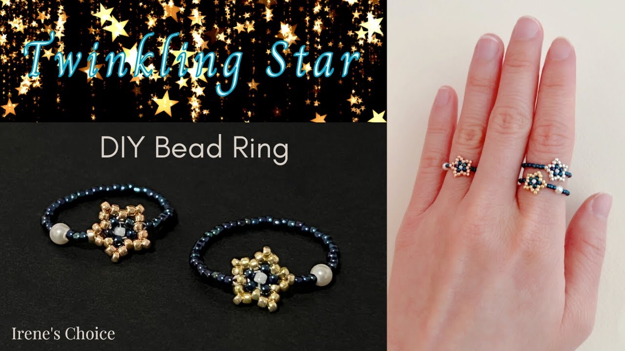 How to Make a Twinkling Star Bead Ring