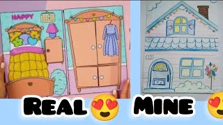 l make @katemadeart1116 doll house by drawing and colouring 🥰🤗