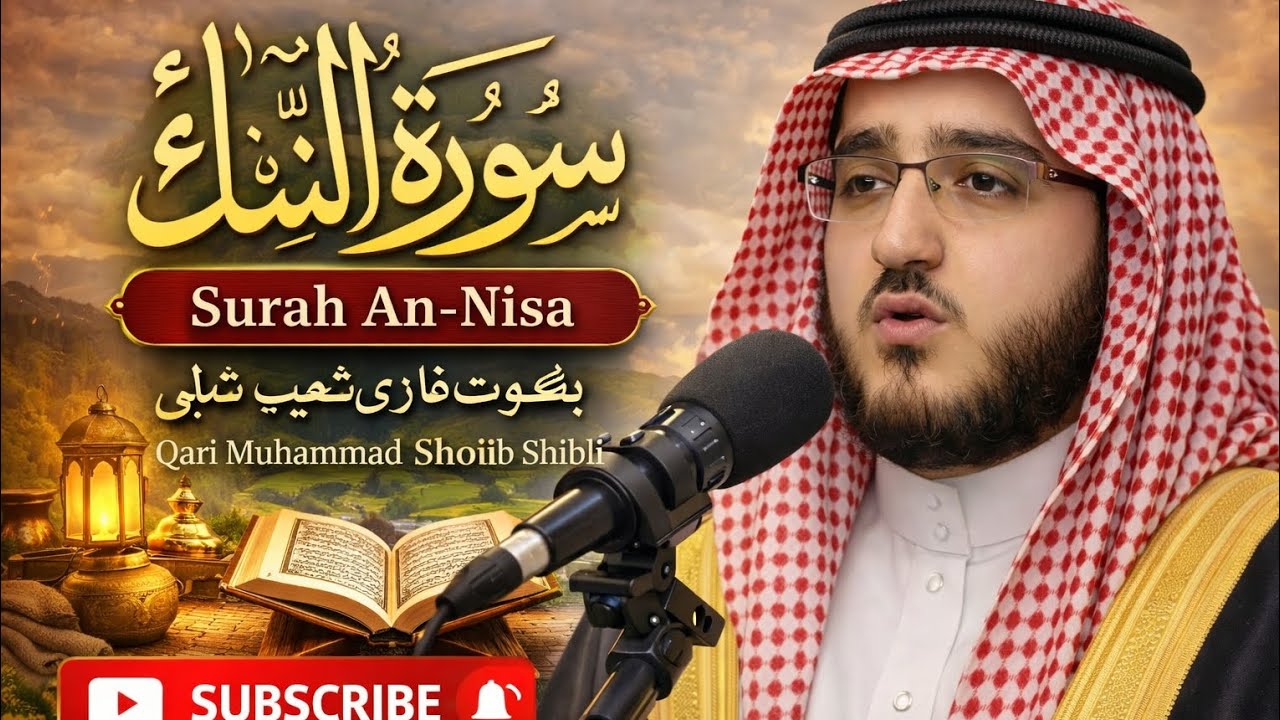 لتلاوت القرآن الکریم من|سورةالنساء|بصوت قاری محمدشعیب شبلی|