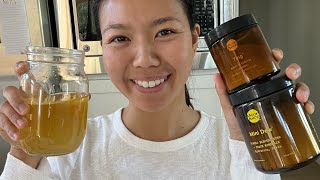 Moon Juice Mini Dew Citrus Electrolyte + Ting Energy Mocktail