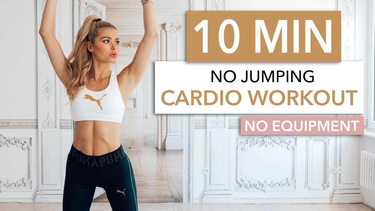 10 MIN SILENT CARDIO  No Jumping   neighbor friendly  No Equipment I Pamela Reif