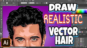 How to SHADE REALISTIC Vector Hair || with Mouse[STEP-BY-STEP] - ADOBE ILLUSTRATOR TUTORIAL.