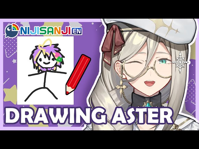 【ZATSUDAN + DRAWING】Let's Draw Aster!【NIJISANJI EN | Aia Amare 】のサムネイル