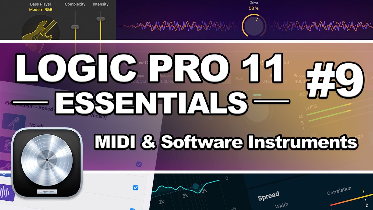 Logic Pro 11 - #09 MIDI & Software Instruments - YouTube