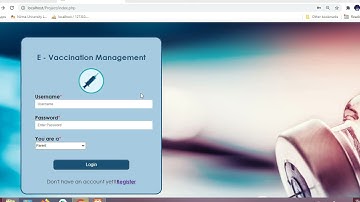 E-Vaccination Management System with PHP and MySql