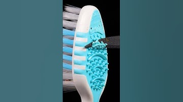 Back of the Toothbrush vs Hot Knife (close-up/ macro) #satisfying #macro #relaxing #asmr #closeup
