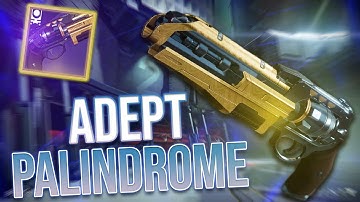 IS ADEPT PALINDROME THE BEST 140 HAND CANNON?! (Near God Roll) - Destiny 2